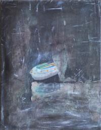 Agha Jandan, 10 x 13 Inch, Acrylic on Canvas, Modern Art Painting, AC-AGJD-011